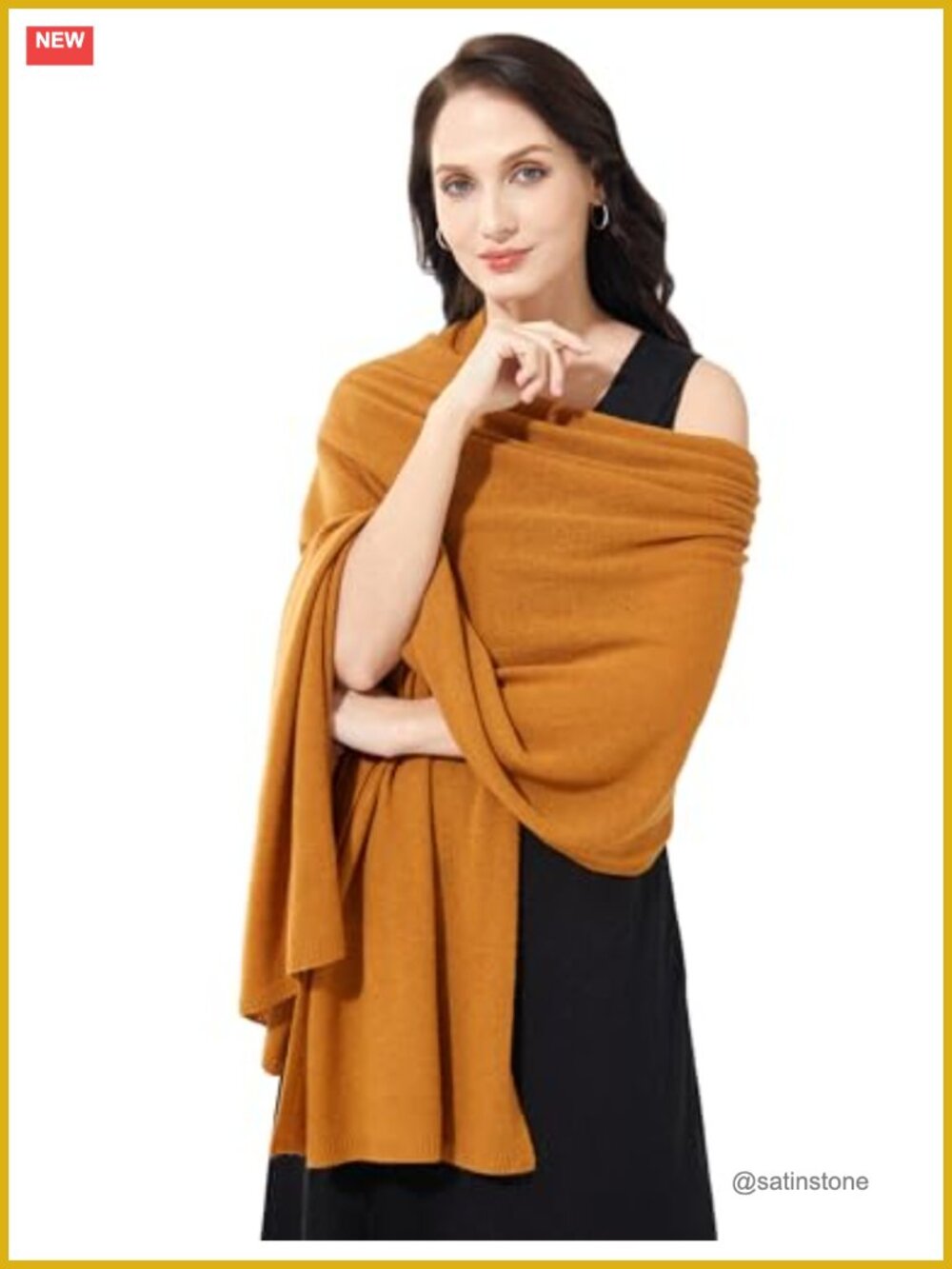 Women's Cashmere Blend Wrap Pashmina Shawl Scarf Stole Extra Large 87x28 Luxury